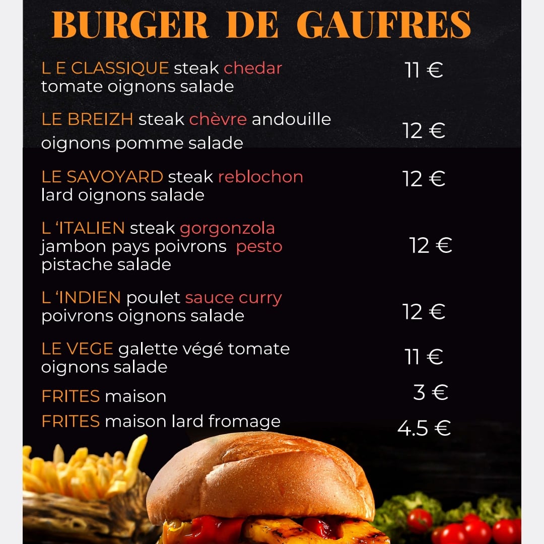 Breizh gaufres Photo Menu 7