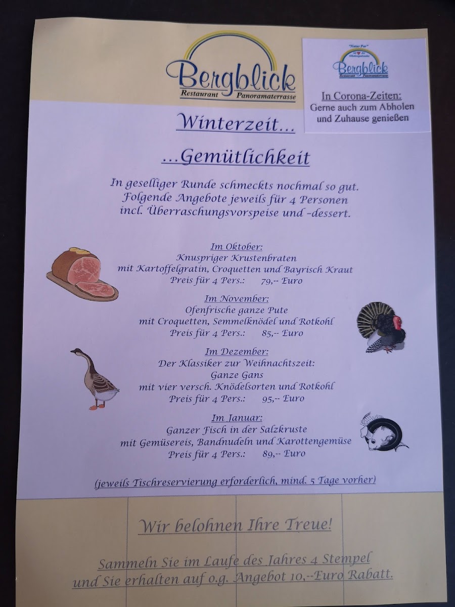 Restaurant Bergblick Photo Menu 3