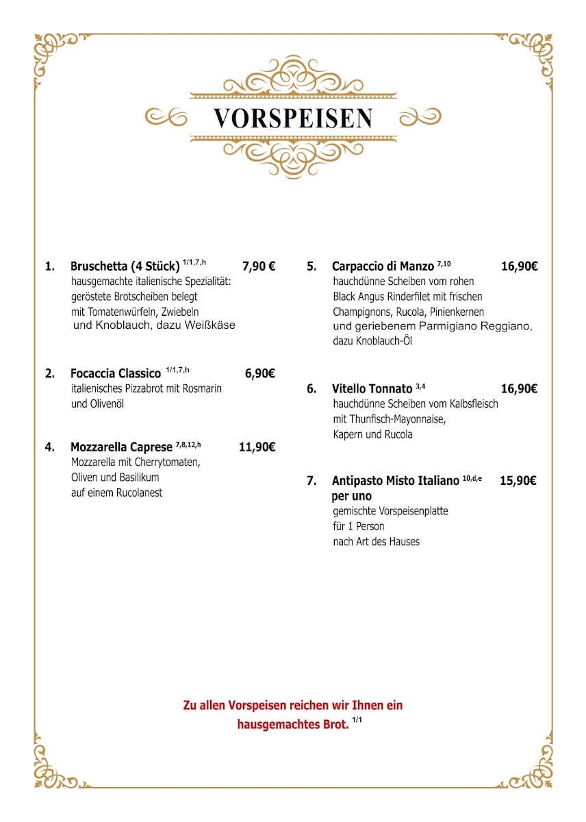 Trattoria Due Fratelli Photo Menu 10