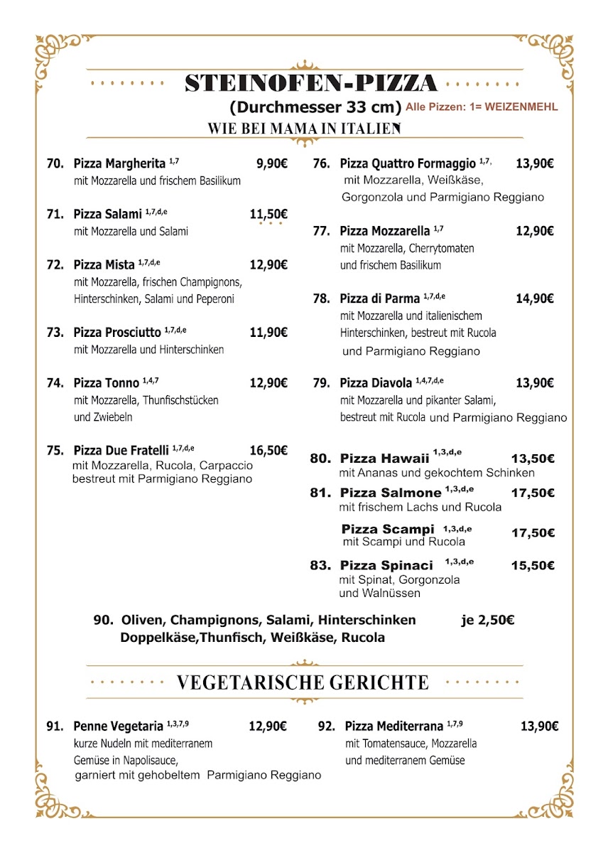 Trattoria Due Fratelli Photo Menu 4