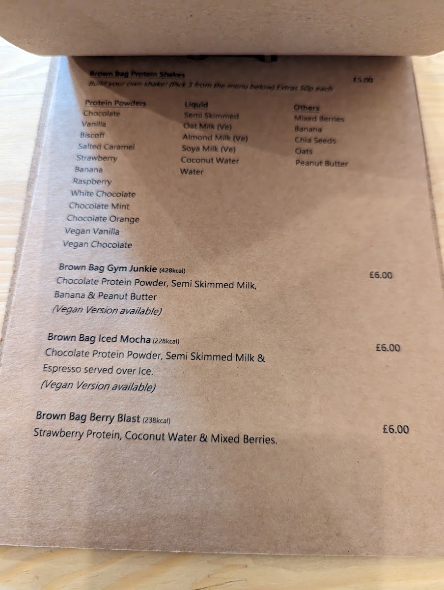 Brown Bag Cafe Photo Menu 3