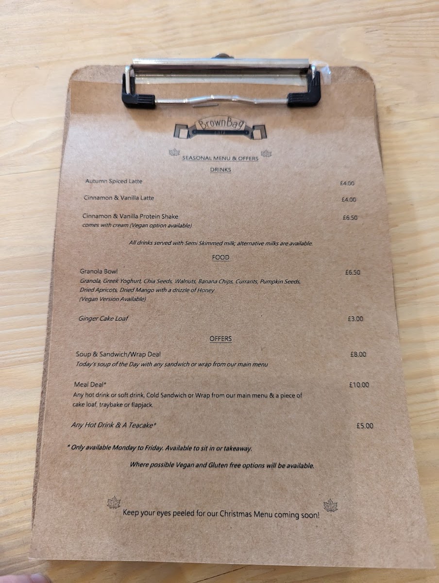 Brown Bag Cafe Photo Menu 4