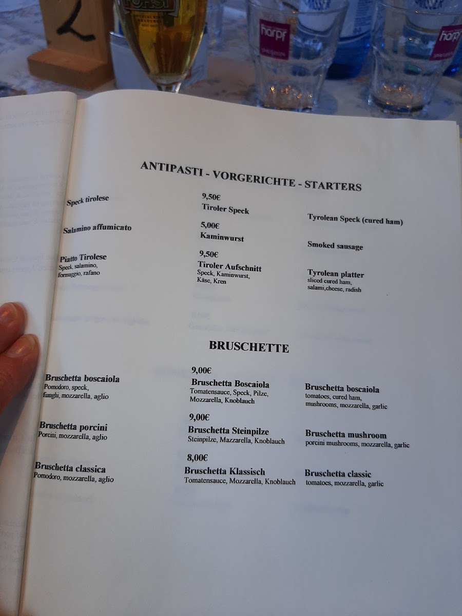 Restaurant Capanna Alpina Photo Menu 2