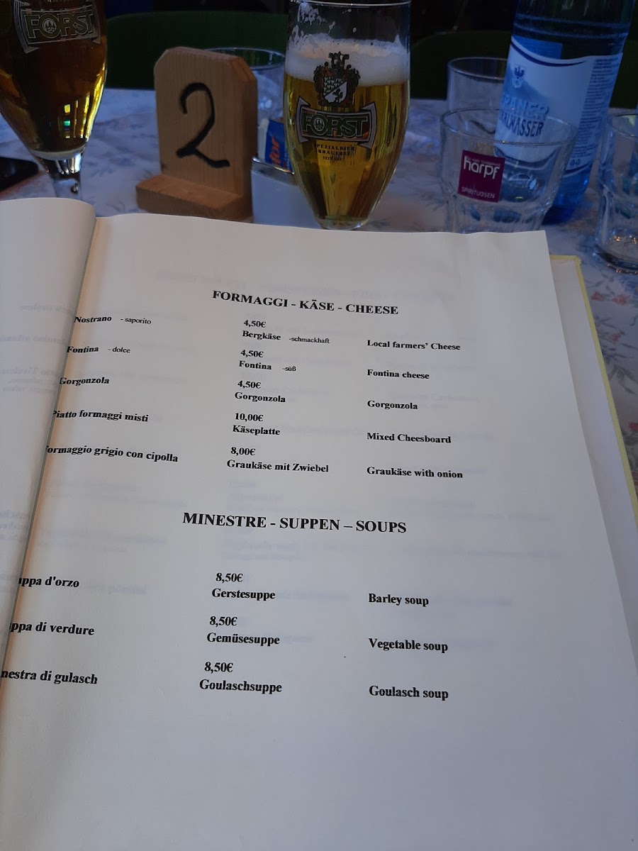 Restaurant Capanna Alpina Photo Menu 4