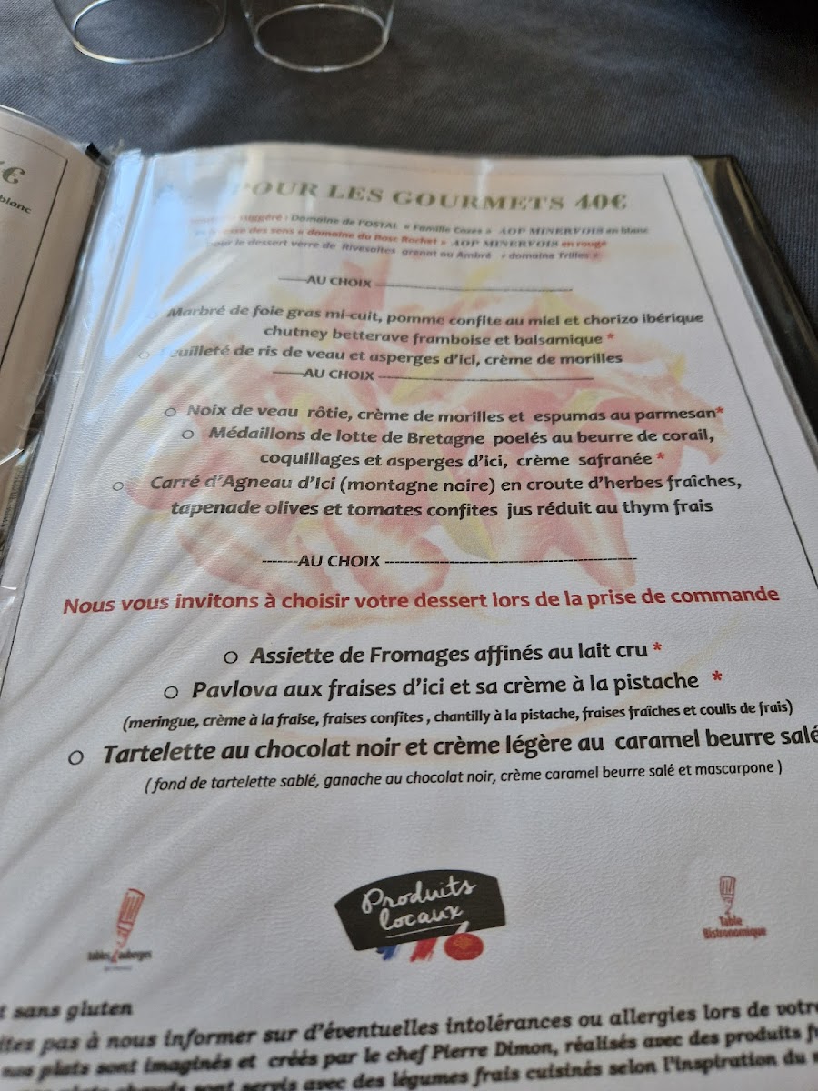 Chez Fred Photo Menu 2