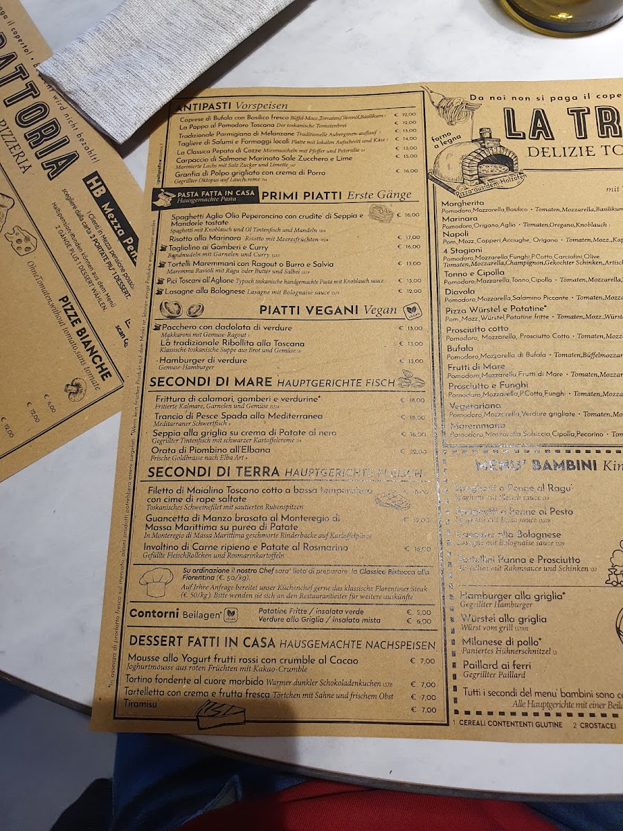 Trattoria Photo Menu 5