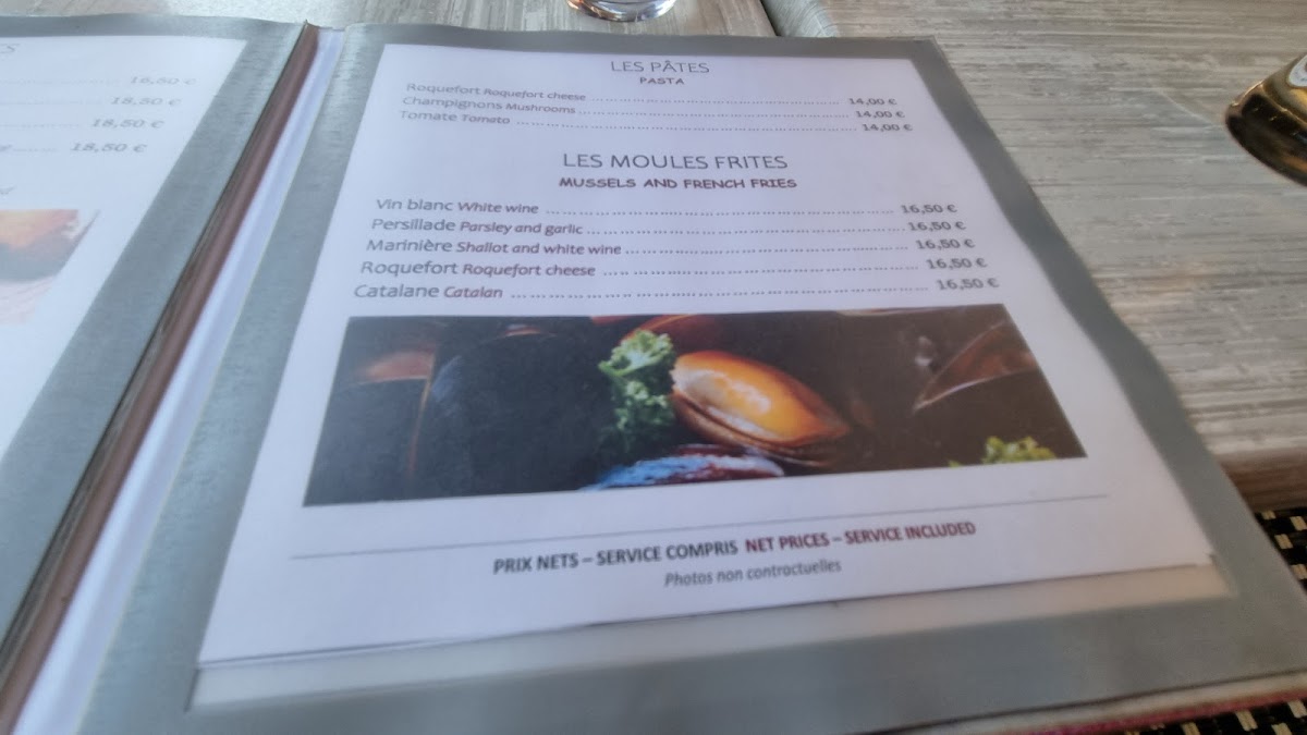 Les Roches Roses Photo Menu 2