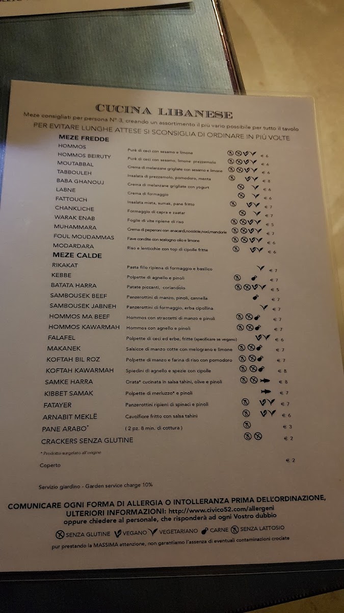 Civico52 Photo Menu 3
