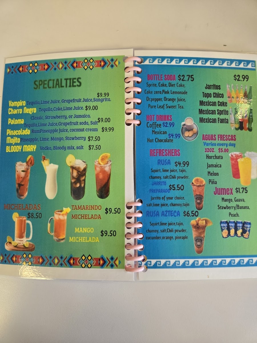 Delicias Aztecas Photo Menu 3