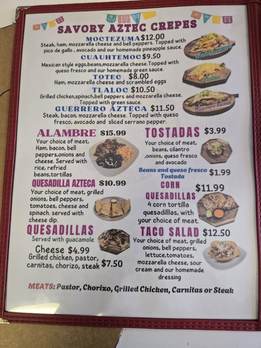Delicias Aztecas Photo Menu 5