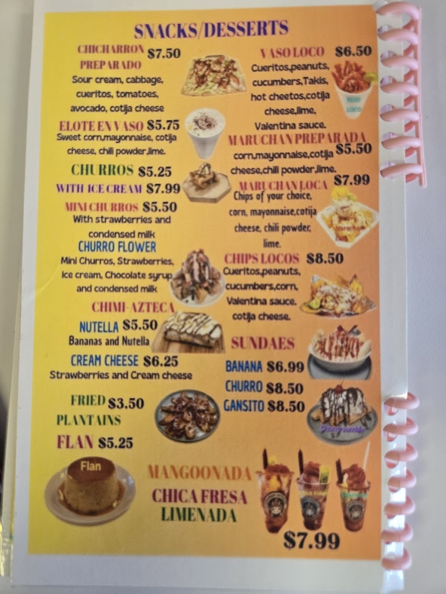 Delicias Aztecas Photo Menu 9