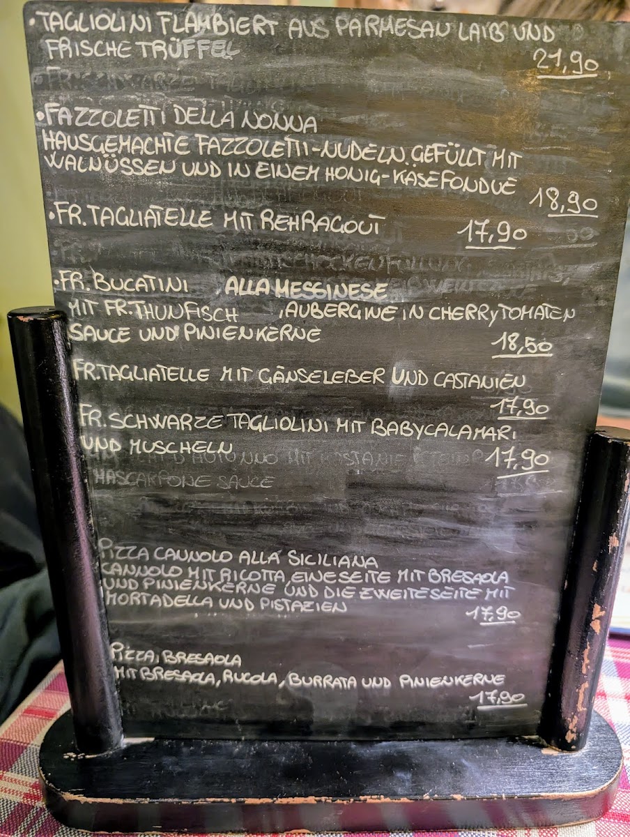 Trattoria La Bella Sicilia Photo Menu 1