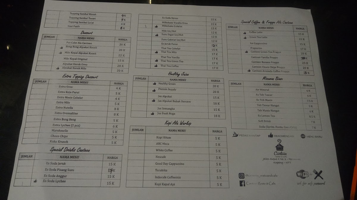 CANTEEN resto & cafe Photo Menu 3