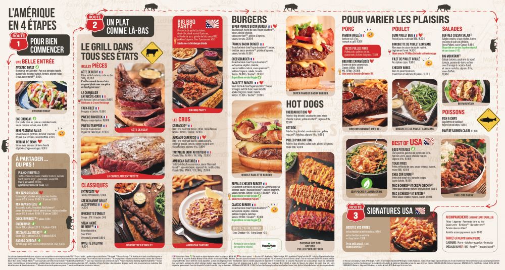 BUFFALO GRILL BESANCON (Miserey - Salines) Photo Menu 1