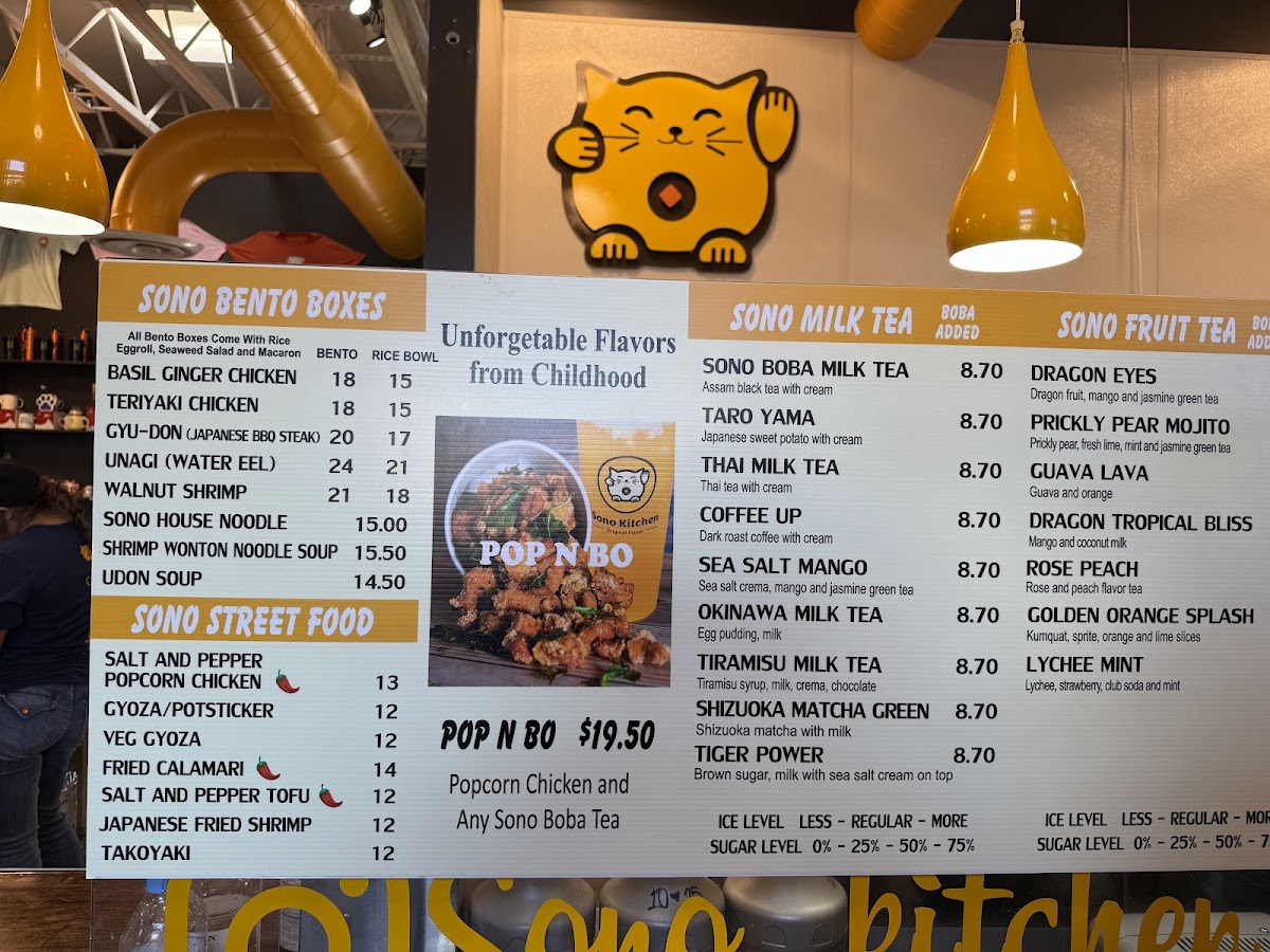 Sono Kitchen & Boba Photo Menu 4