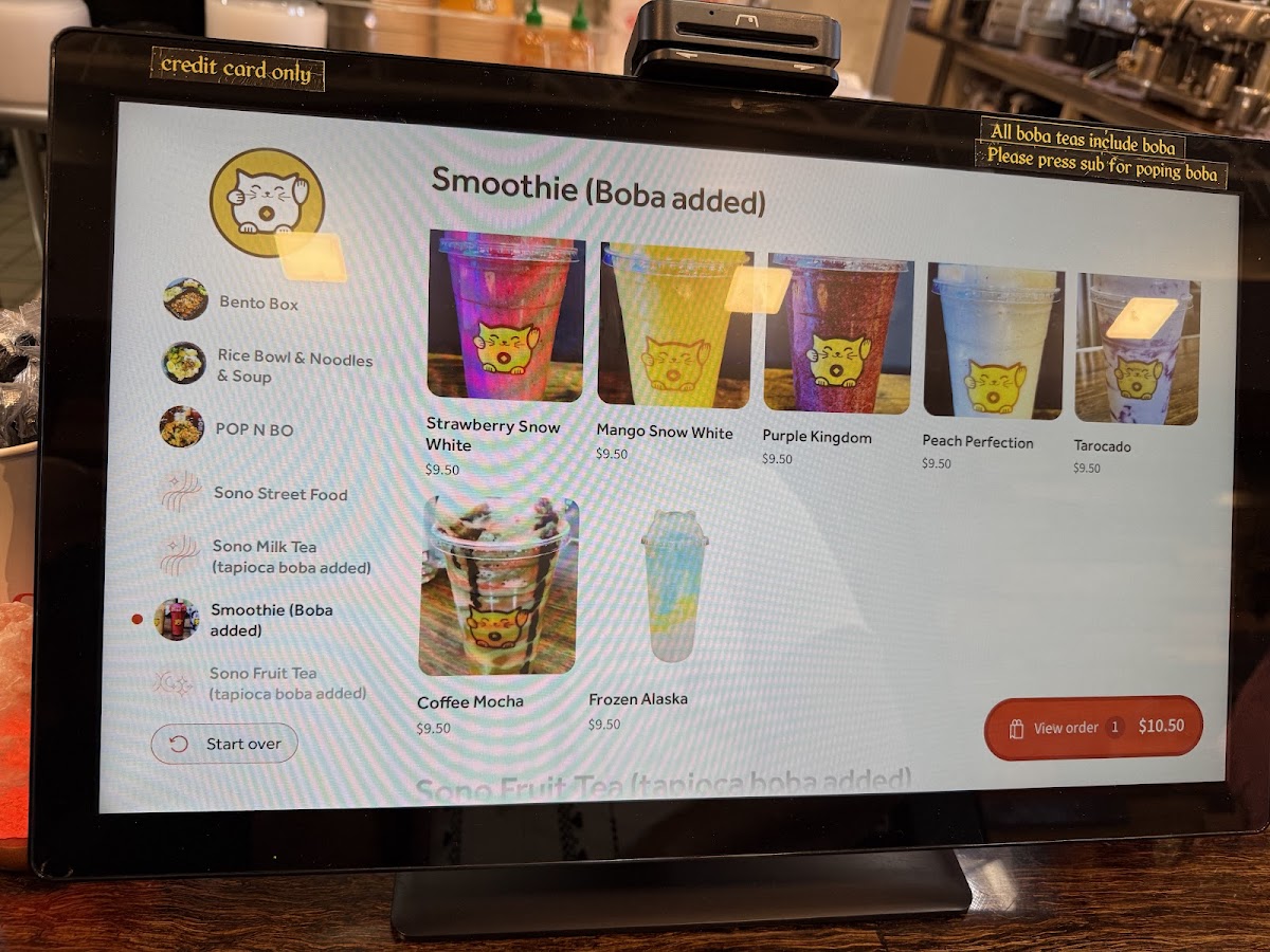 Sono Kitchen & Boba Photo Menu 7