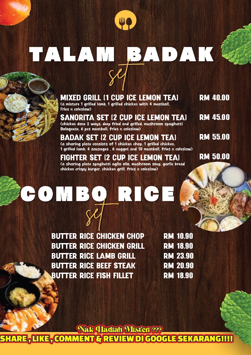 CaP Badak Western Photo Menu 1