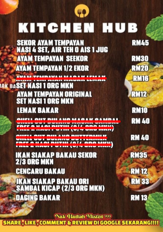 CaP Badak Western Photo Menu 2