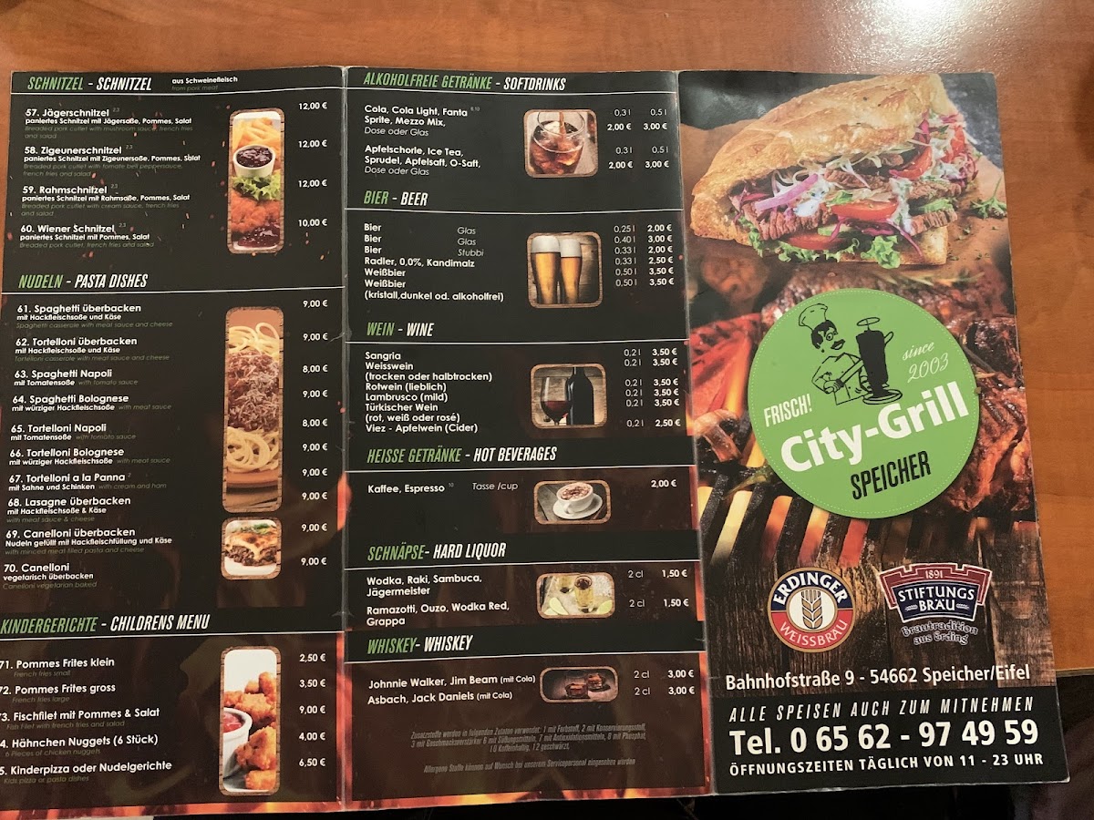 Citygrill Speicher Photo Menu 1