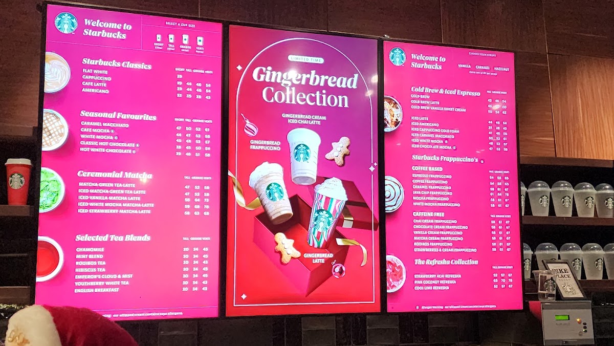 Starbucks Menlyn Park Photo Menu 1