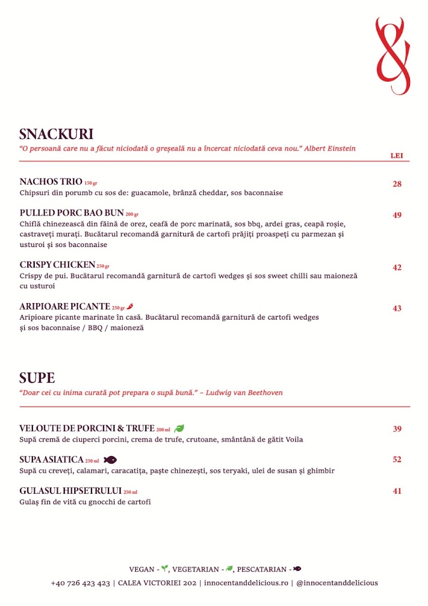 Innocent & Delicious Photo Menu 5