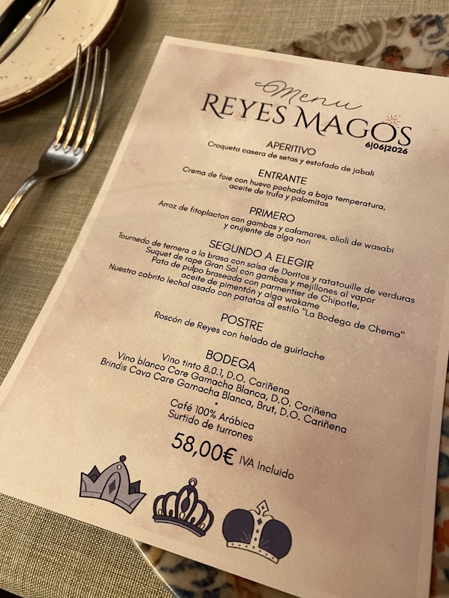 Restaurante La Bodega de Chema Photo Menu 2