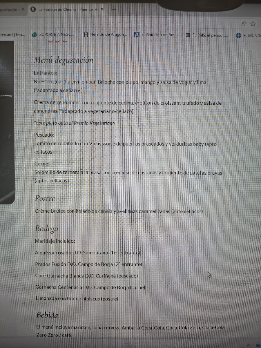Restaurante La Bodega de Chema Photo Menu 3
