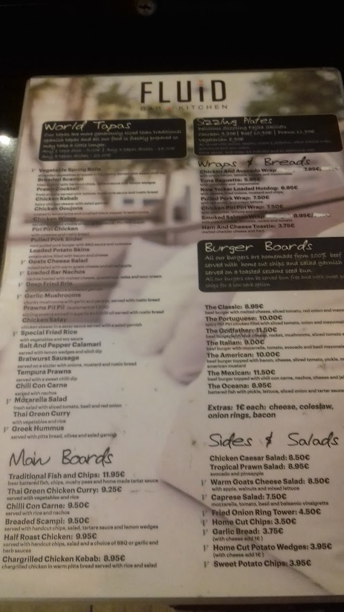 Fluid Bar & Kitchen Photo Menu 9