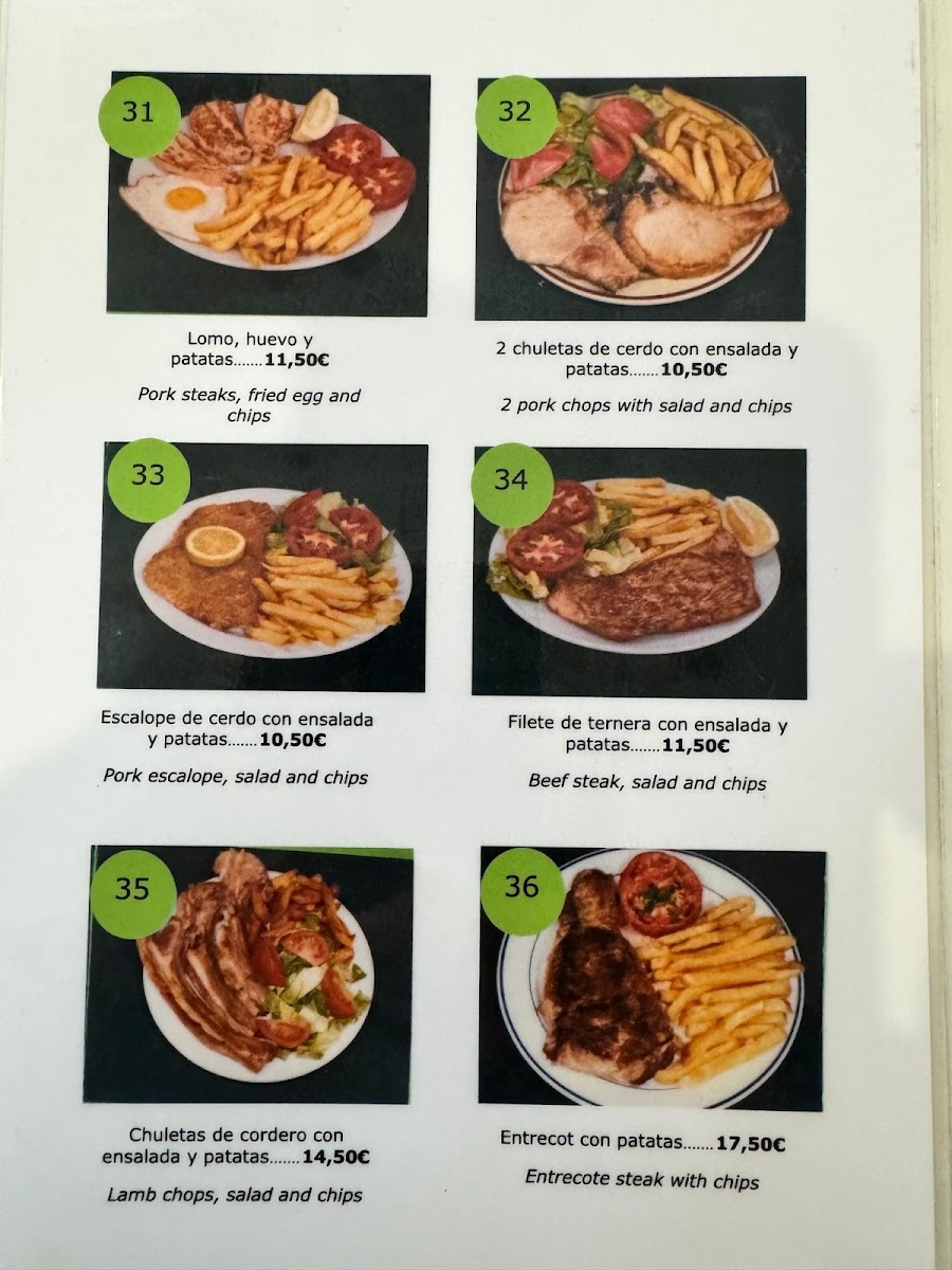 Restaurante Cafeteria Yvon Photo Menu 1