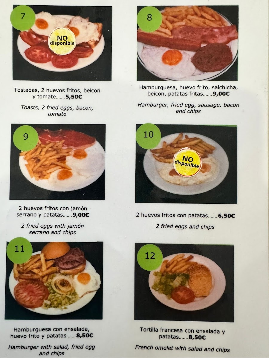 Restaurante Cafeteria Yvon Photo Menu 2