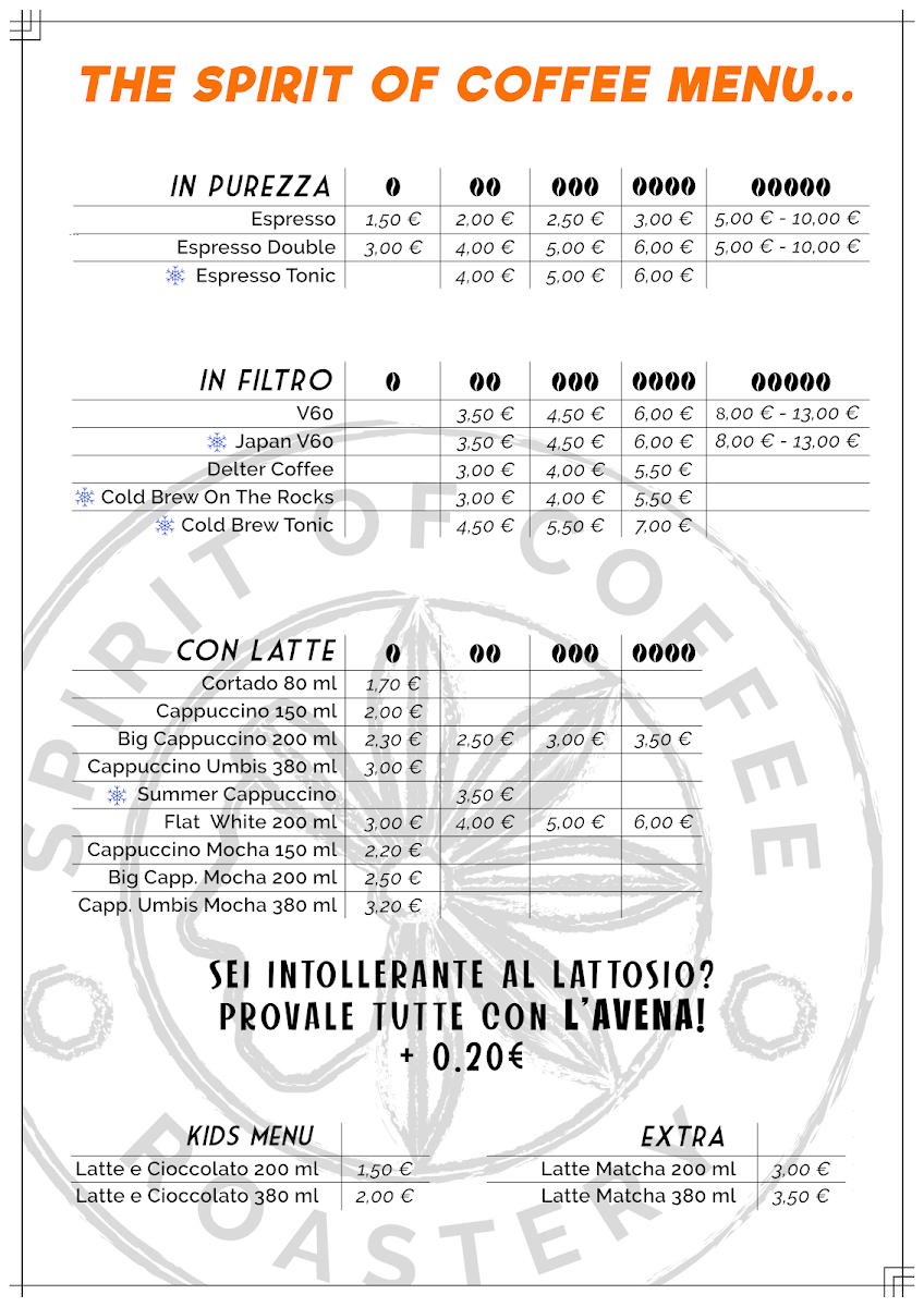 Big Bang Coffee Roastery Photo Menu 1