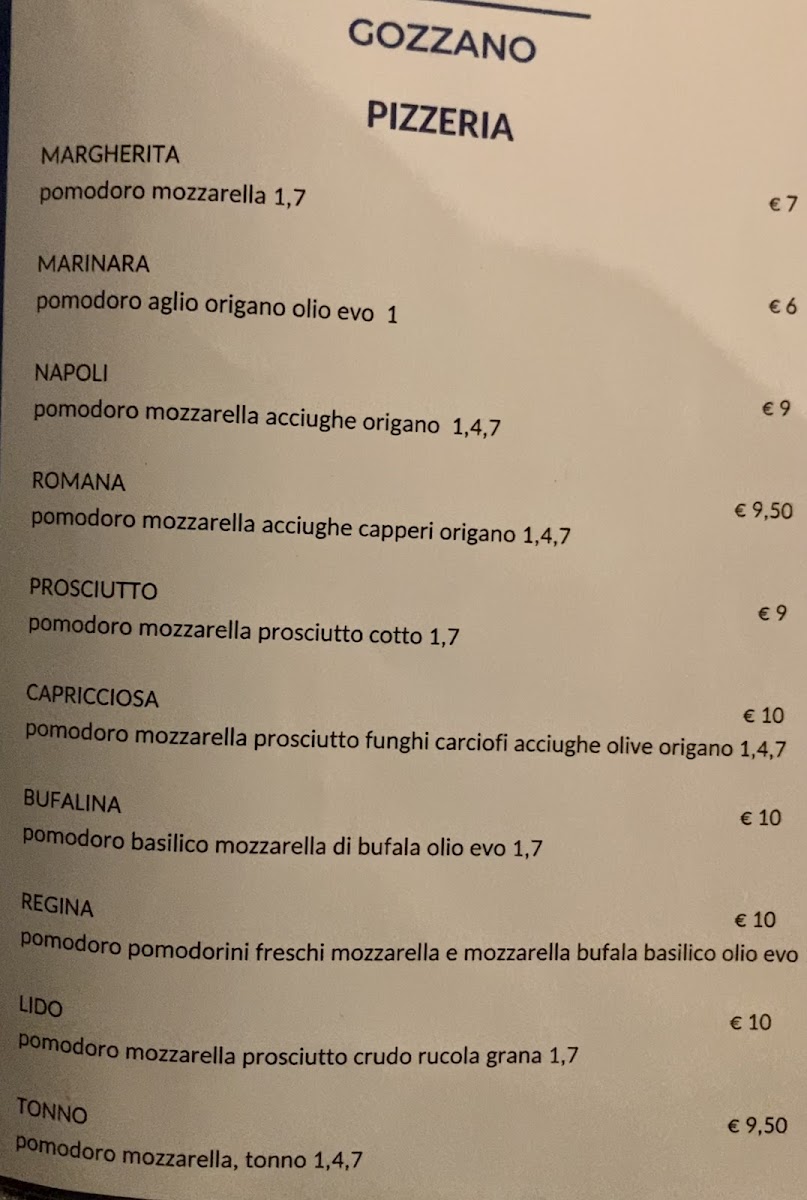 Lido di Gozzano Photo Menu 3