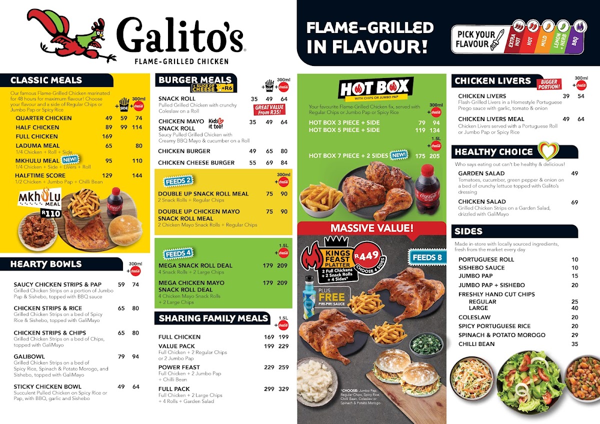 Galito's Mashishing Elegant Fuel Photo Menu 1
