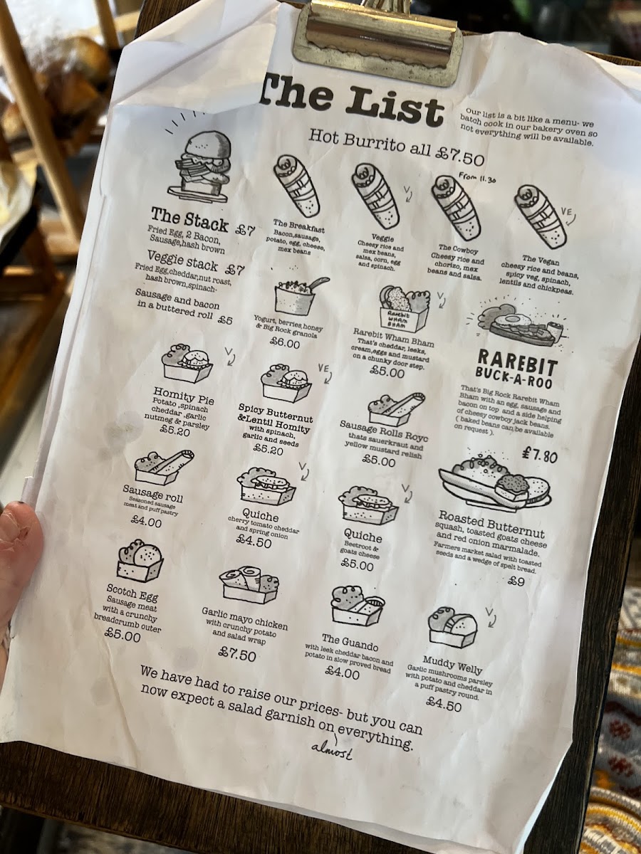 The Big Rock Cafe Photo Menu 1