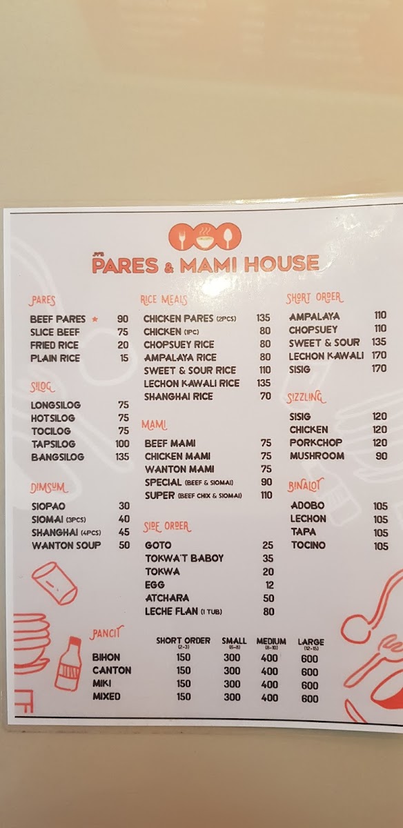 JV Pares & Mami House Photo Menu 4