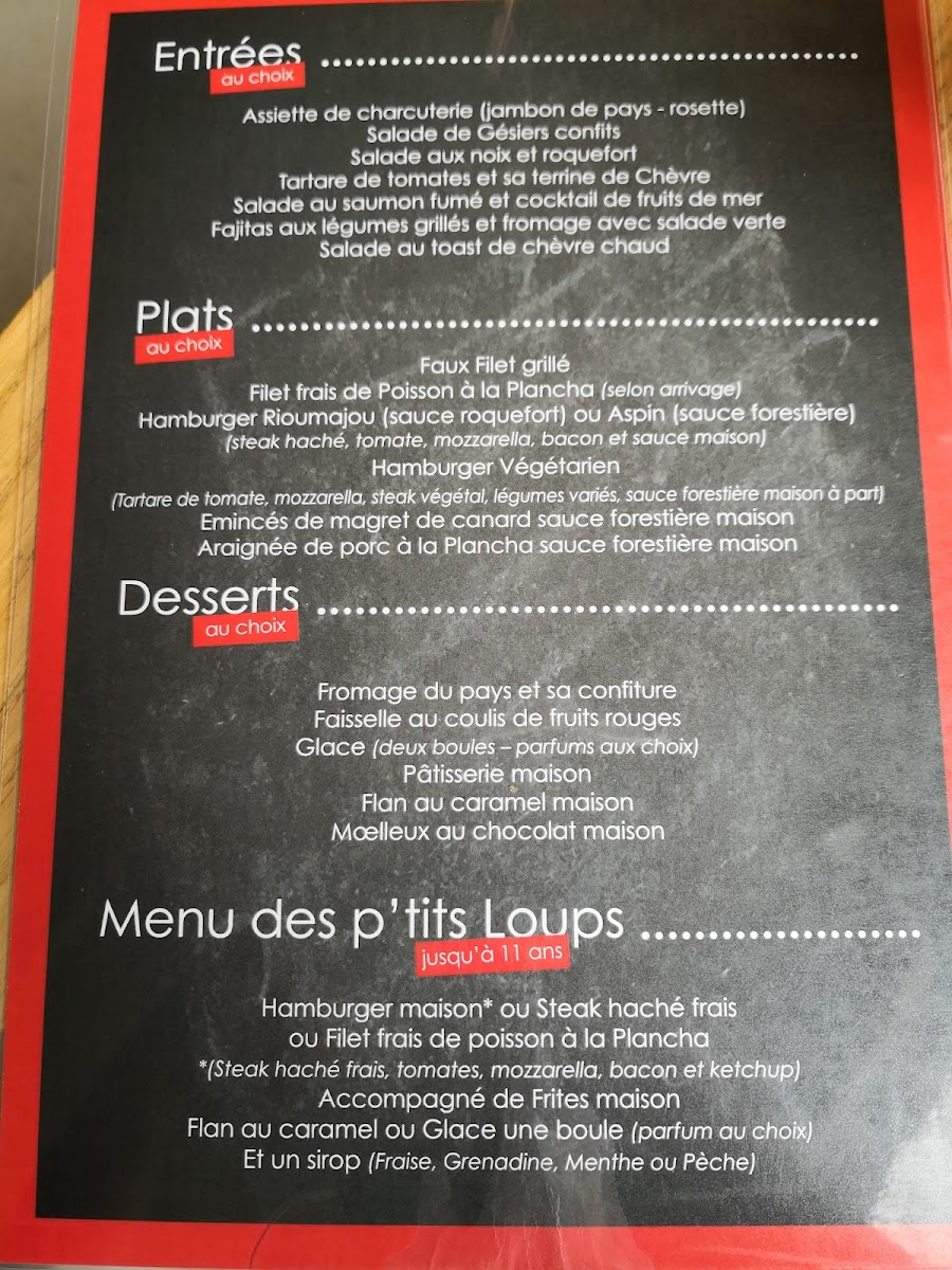 Restaurant l'Arbizon Photo Menu 8