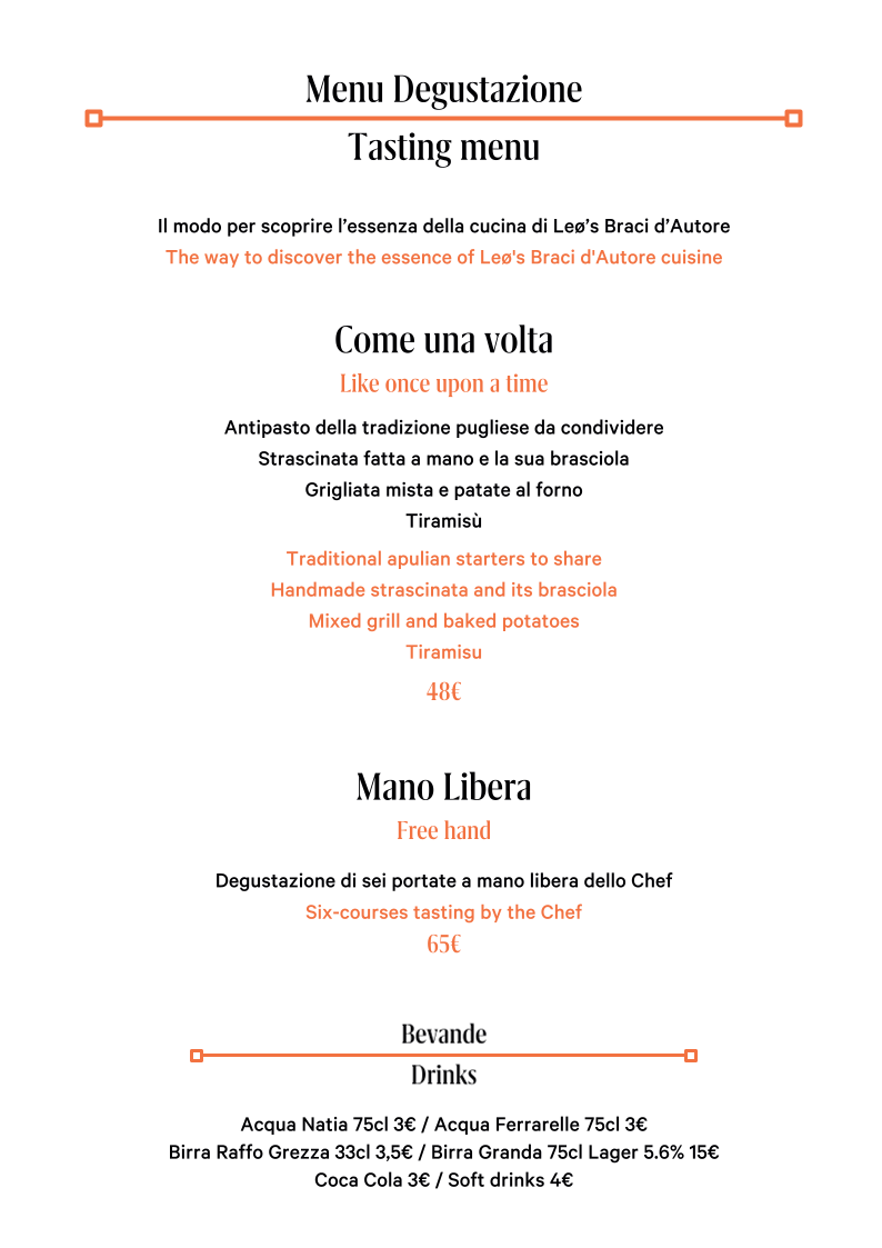 Leo's Braci d'Autore Photo Menu 4