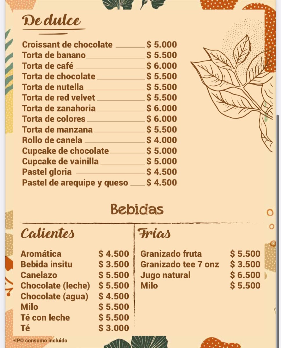 Tienda Café Arví Photo Menu 1