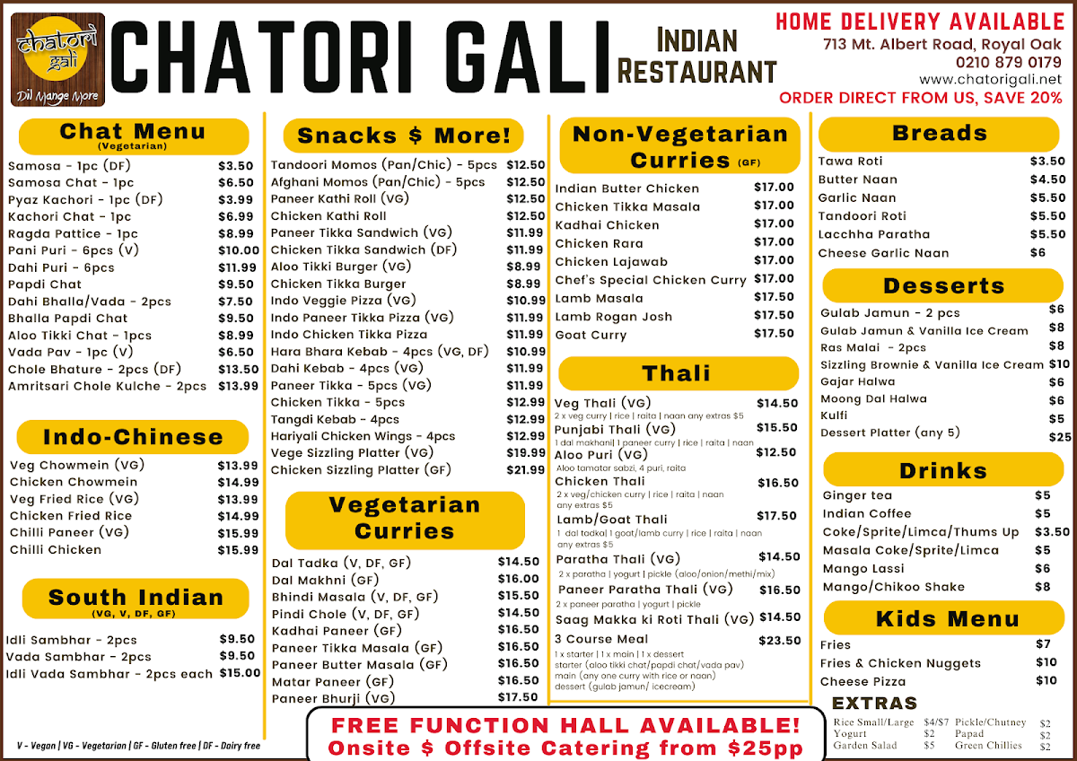 Chatori Gali Photo Menu 1