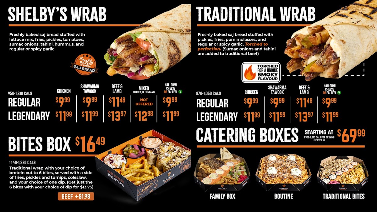 Shelby's Legendary Shawarma Photo Menu 2
