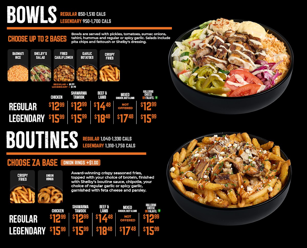Shelby's Legendary Shawarma Photo Menu 3