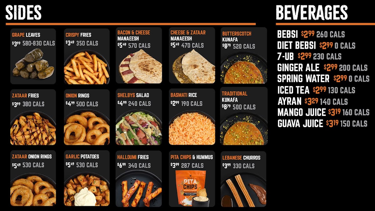 Shelby's Legendary Shawarma Photo Menu 4