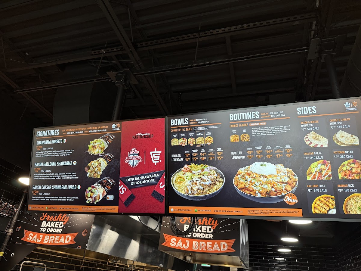 Shelby's Legendary Shawarma Photo Menu 5
