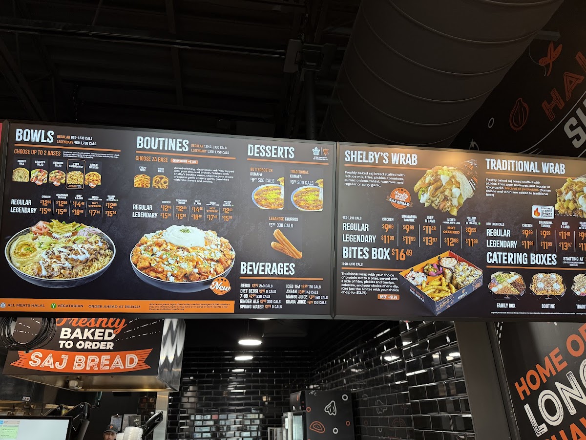 Shelby's Legendary Shawarma Photo Menu 6