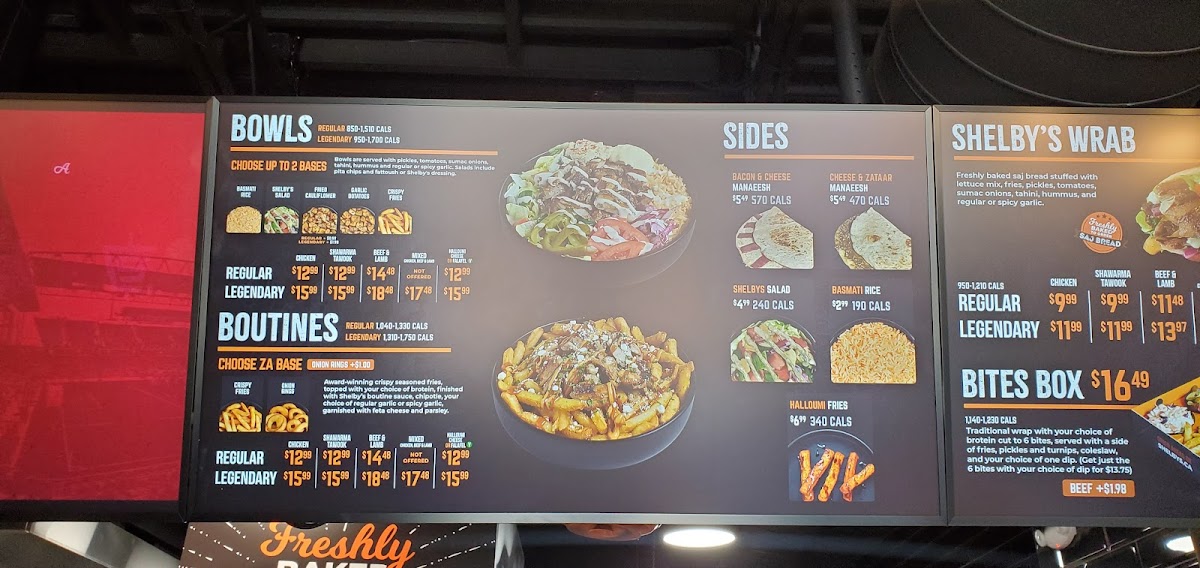 Shelby's Legendary Shawarma Photo Menu 9