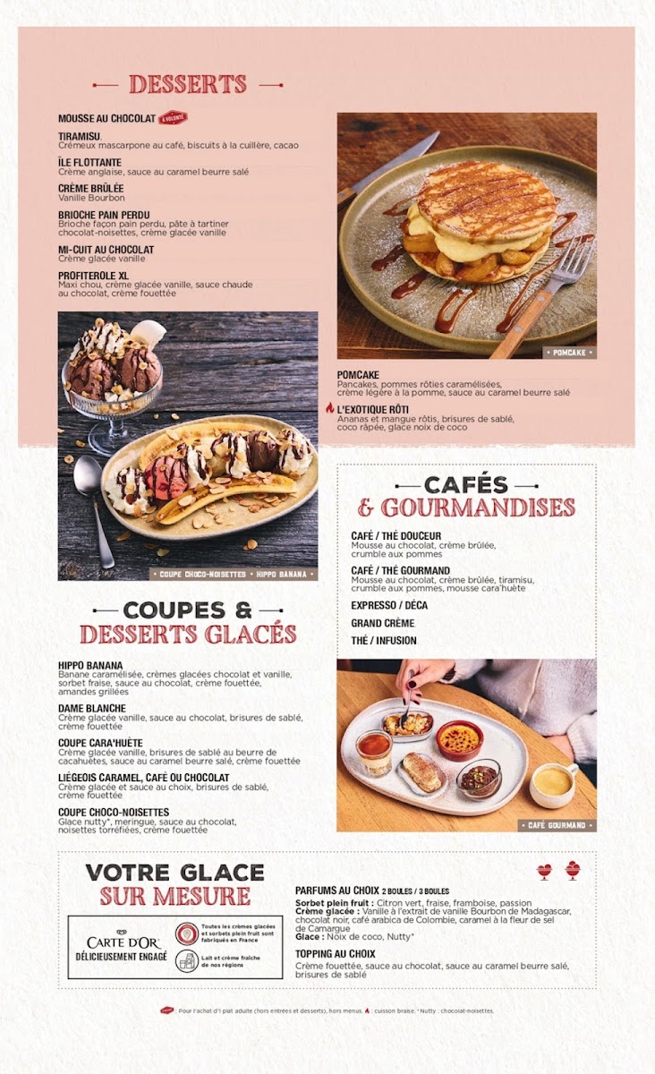 Hippopotamus Steakhouse Photo Menu 2