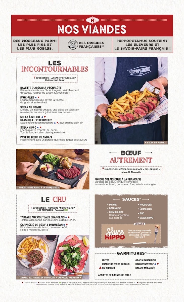 Hippopotamus Steakhouse Photo Menu 4
