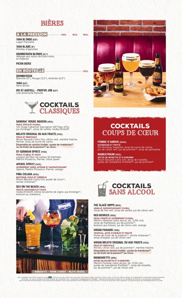 Hippopotamus Steakhouse Photo Menu 8
