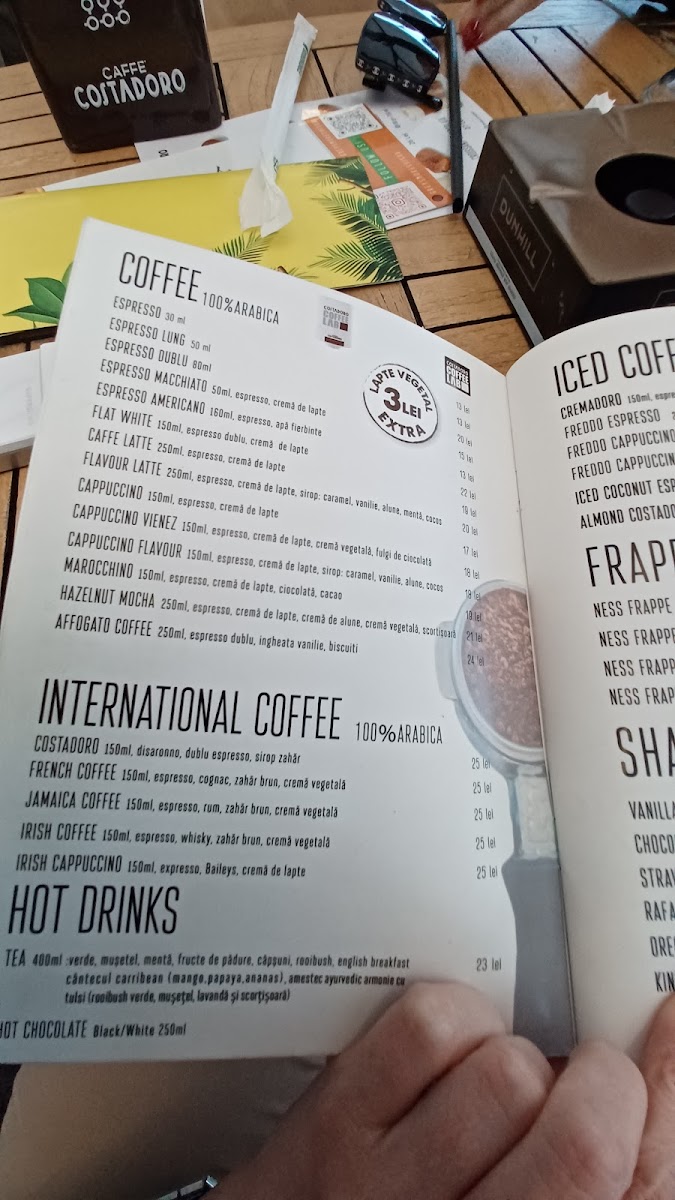 Costadoro Coffee Photo Menu 2