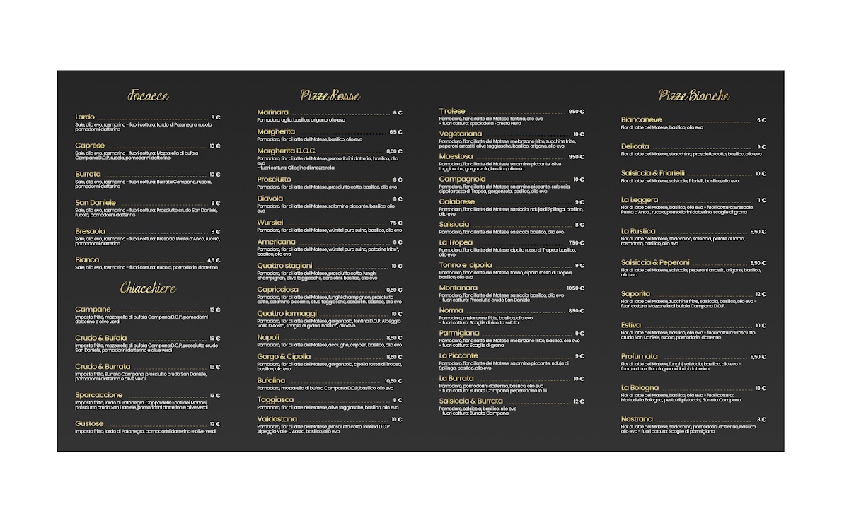 Il Pizzificio Giaveno Photo Menu 1